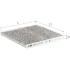 Фільтр салону Toyota Land Cruiser 03-/Camry 00-05/Prius 00-/Lexus GX 01-/RX/Subaru Legacy (вугільний) ALPHA FILTER AF5117a (фото 1)