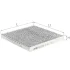 ALPHA DB фільтр салону (вугілля) Smart Fortwo 07- ALPHA FILTER AF5189A (фото 1)