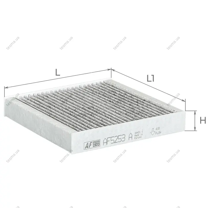 Фільтр салону (з акт вугіллям) KIA MOTORS Picanto III Альфа ALPHA FILTER AF5253a (фото 1)