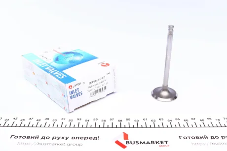 Клапан (впуск) Opel Astra F/G/Vectra B 1.6 92-03 (38x7x101.1) (вальцювання) AMP POPE019S0D