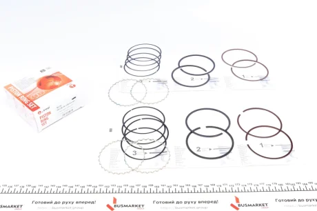 Кільця поршневі Chevrolet Lacetti 1.8 (+0.50/82.10mm) (1.2x1.5x3.0) (к-кт 4 циліндра) AMP PRCHE491590050SET