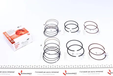 Кільця поршневі Daewoo Nexia 1.6 16V 91-00 (+0.25/79.25mm) (1.2x1.5x3.0) AMP PRDAE493538025SET