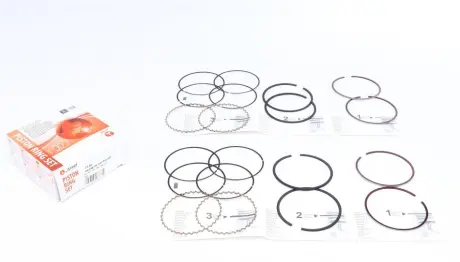 Piston Ring Kit. Кілець поршневих комплект AMP PRDAE493548050SET