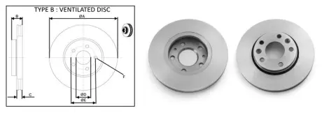 Диск гальмівний Ø280mm перед. Dacia Duster/Renault Megane III/Scenic III 1.4-2.0 08- (280X24) APPLUS 61295AP