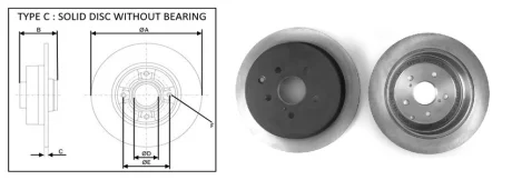Диск тормозной задний (кратно 2) LEXUS RX (-15)/TOYOTA HIGHLANDER (-21) (APPLUS 61676AP