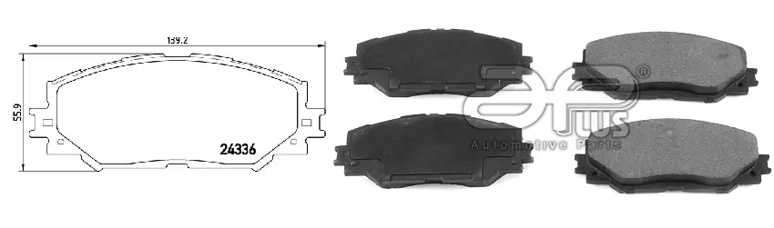 Колодка гальмiвна перед TOYOTA AURIS (_E15_) (10/06-09/12) APPLUS 71251BAAP (фото 1)