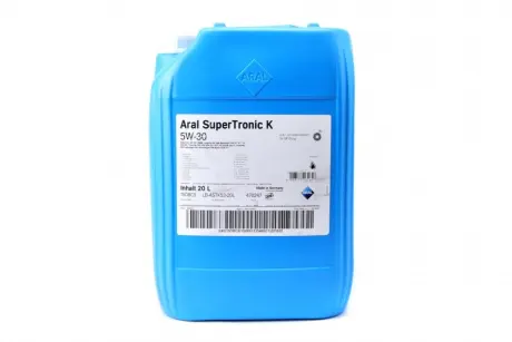 Олива 5W30 Super Tronic K (20 л) (VW504 00/507 00/MB229.51/229.52/229.31/229.52/BMW Longlife-04) ARAL AR-15DBC5