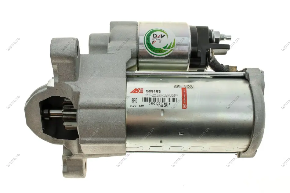 Стартер Citroen Jumper 15-19/Peugeot 2.0 BlueHDI 15- (12V/1.7kw) (z=12) AS-PL S0916S (фото 1)