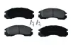 Колодки гальмівні передні Mitsubishi Lancer, Pajero, L200, Outlander, L400/Peugeot 4007 Asam ASAM 55344 (фото 1)