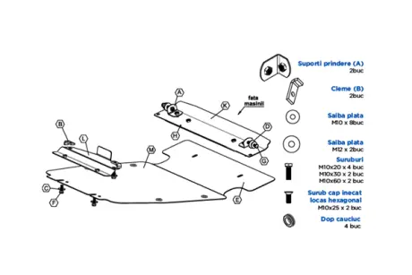 SKID PLATE ASAM 62225