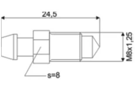 BRAKE PIPE BLEEDER SCREW ASAM 74701