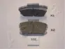 Комплект тормозных колодок, дисковый тормоз ASHIKA 5001102 (фото 1)