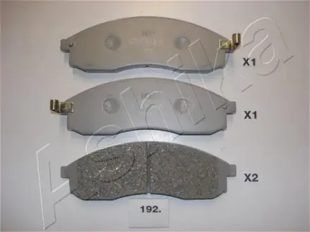 Комплект тормозных колодок, дисковый тормоз ASHIKA 5001192