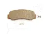 Комплект тормозных колодок, дисковый тормоз ASHIKA 5102207 (фото 1)