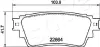 Гальмівнi колодки дисковi задні Citroen C4 Aircross Mazda 6, 6/Kombi Mitsubishi Asx, Eclipse, Outlander Iii Peugeot 4008 1.5-3.0 02.10- ASHIKA 51-05-515 (фото 2)