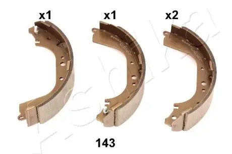Комплект тормозных колодок ASHIKA 5501143
