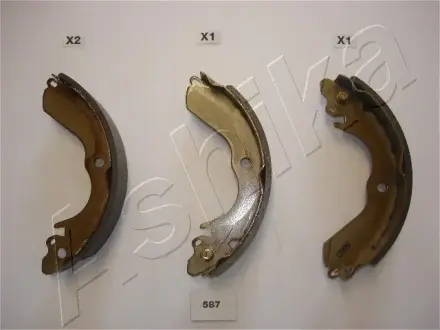 Колодки гальмівні барабанні (комплект 4 шт) ASHIKA 5505587