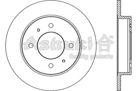 Тормозной диск ASHUKI 09938050