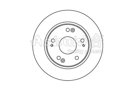 Тормозной диск ASHUKI 09938304
