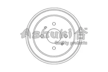 Тормозной барабан ASHUKI 10200105