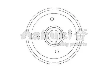 Тормозной барабан ASHUKI 10202008