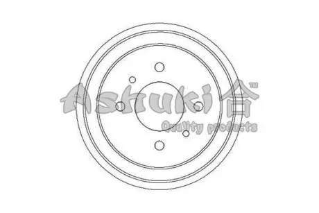 Тормозной барабан ASHUKI 10202101