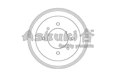Тормозной барабан ASHUKI 10204101
