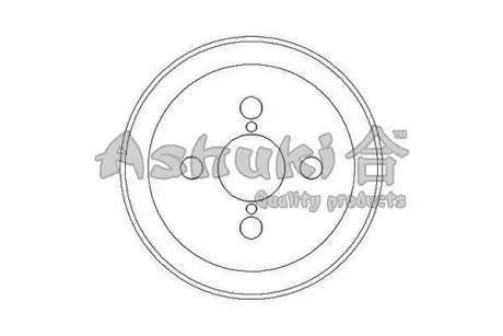 Тормозной барабан ASHUKI 10207002