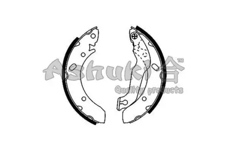 Комплект тормозных колодок ASHUKI 10500150