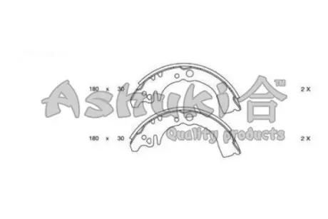 Комплект тормозных колодок ASHUKI 10501206