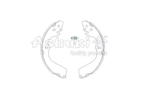 Комплект тормозных колодок ASHUKI 10502601