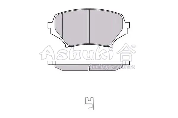 Комплект тормозных колодок, дисковый тормоз ASHUKI 10808603 (фото 1)
