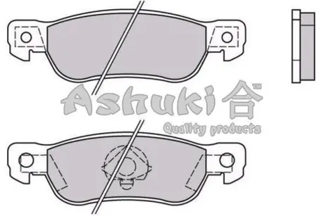 Комплект тормозных колодок, дисковый тормоз ASHUKI 10830009