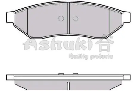 Комплект тормозных колодок, дисковый тормоз ASHUKI 10832090