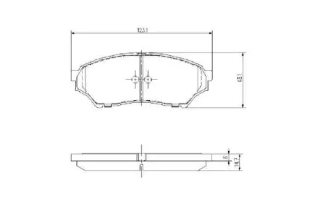 Комплект тормозных колодок, дисковый тормоз ASHUKI C01005