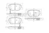 Комплект тормозных колодок, дисковый тормоз ASHUKI C01209 (фото 1)