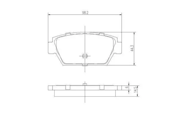 Комплект тормозных колодок, дисковый тормоз ASHUKI C01701 (фото 1)
