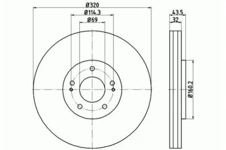 Тормозной диск ASHUKI C65050
