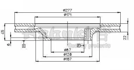 Тормозной диск ASHUKI C65220