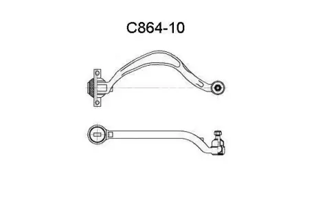 Рычаг независимой подвески колеса, подвеска колеса ASHUKI C86410