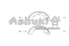 Комплект тормозных колодок ASHUKI D08302 (фото 1)