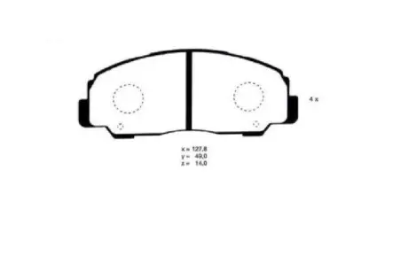 Комплект тормозных колодок, дисковый тормоз ASHUKI D09305