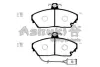 Комплект тормозных колодок, дисковый тормоз ASHUKI H02543 (фото 1)