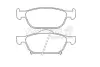 Комплект тормозных колодок, дисковый тормоз ASHUKI H02568 (фото 1)