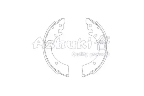 Комплект тормозных колодок ASHUKI H04802
