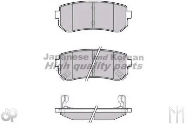 Комплект тормозных колодок, дисковый тормоз ASHUKI I04405A (фото 1)