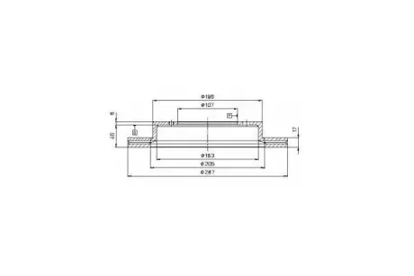 Тормозной диск ASHUKI K01607