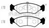 Комплект тормозных колодок, дисковый тормоз ASHUKI M04110 (фото 1)