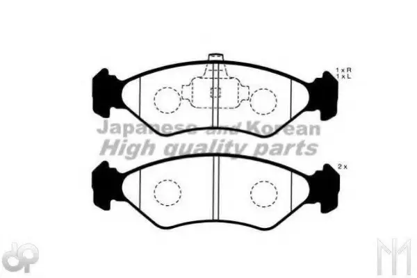 Комплект тормозных колодок, дисковый тормоз ASHUKI M04110A (фото 1)