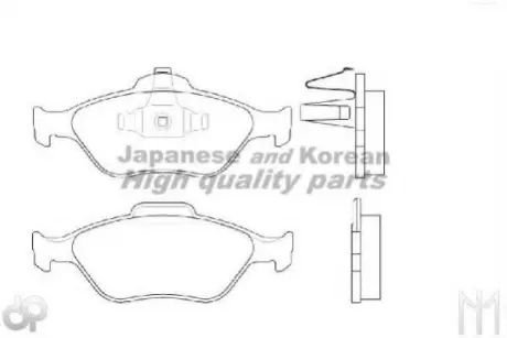 Комплект тормозных колодок, дисковый тормоз ASHUKI M05005A